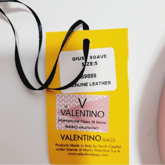 NWT Valentino by Mario Valentino Sunset Leather Guisy Logo Belt - Rare Orange - Picture 7 of 9